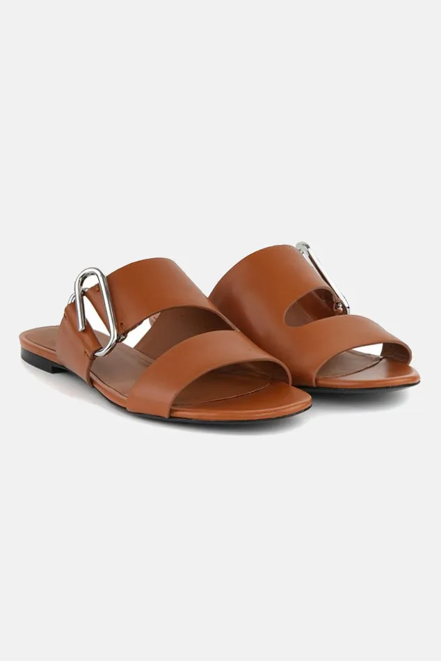 3.1 Phillip Lim Alix Flat Sandal Cognac