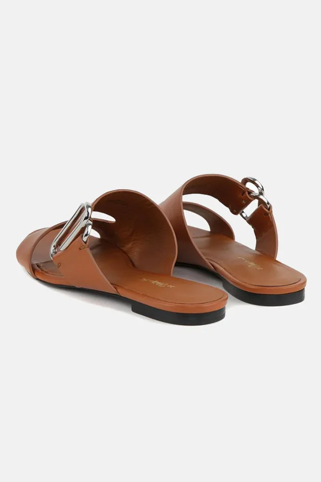 3.1 Phillip Lim Alix Flat Sandal Cognac