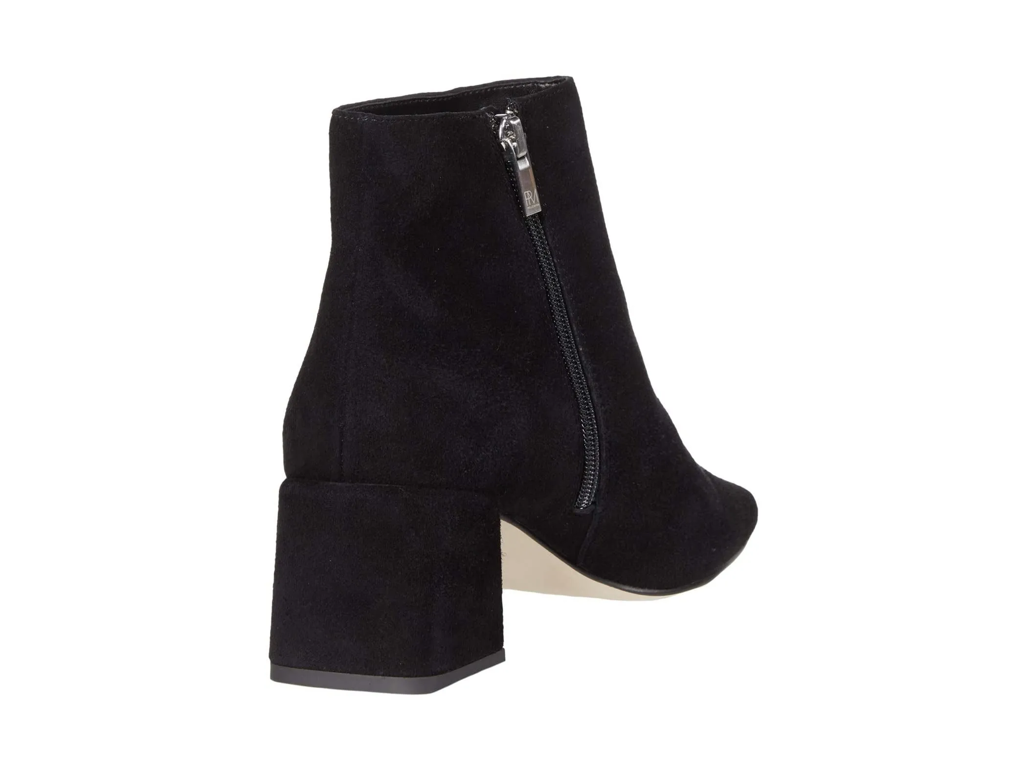 Aliya Black Suede Pelle Moda Ankle Boots