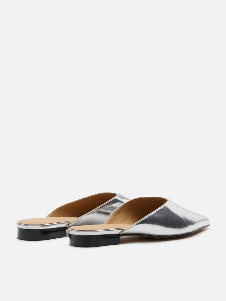 Allie Metallic Pointed Toe Mules