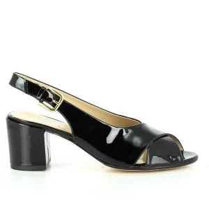 Amalfi Lorella Black Slingback Sandals