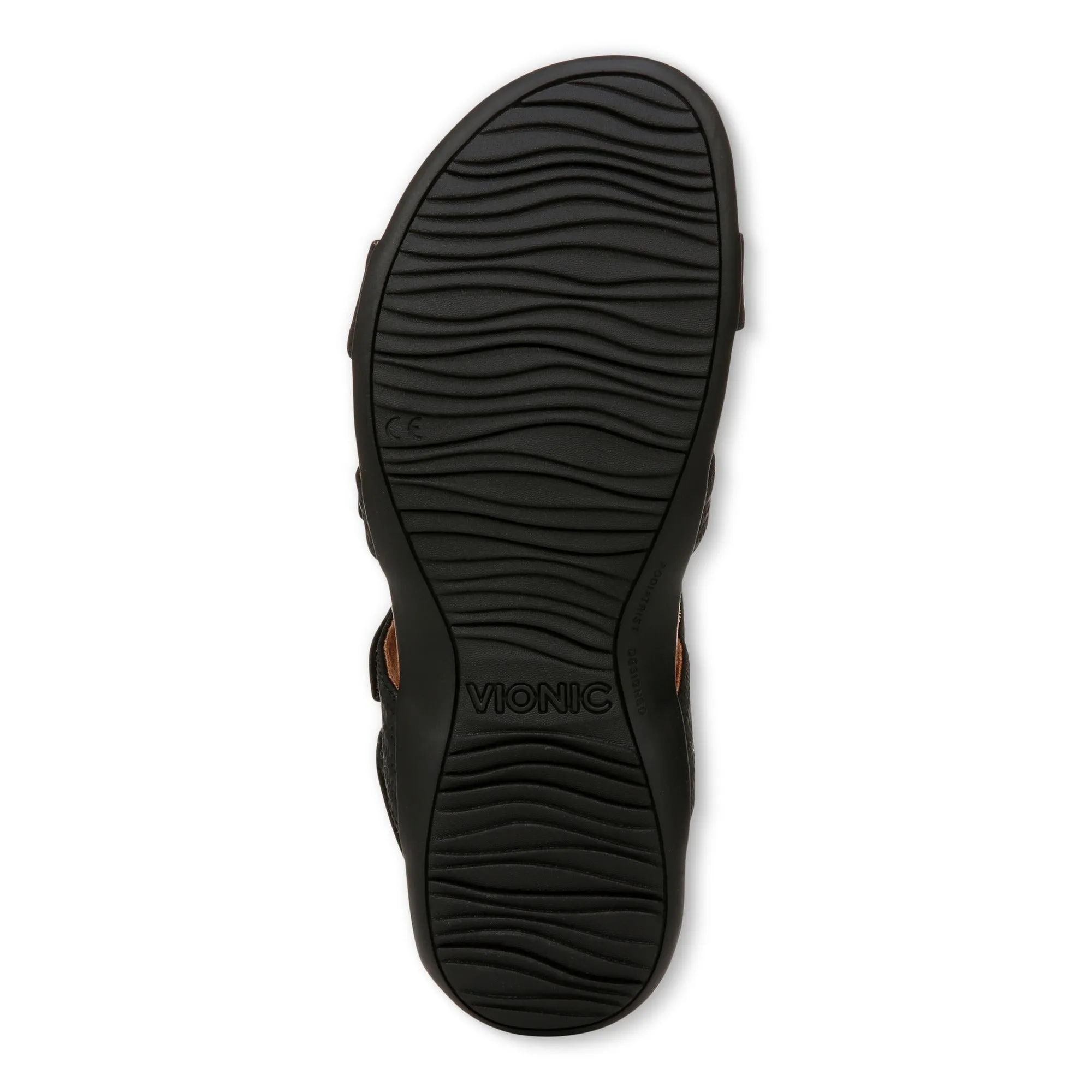 Amber Pearl Adjustable Sandal - Black