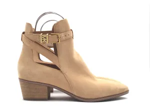 Boots Ankle Heels By Michael Kors In Beige, Size: 8