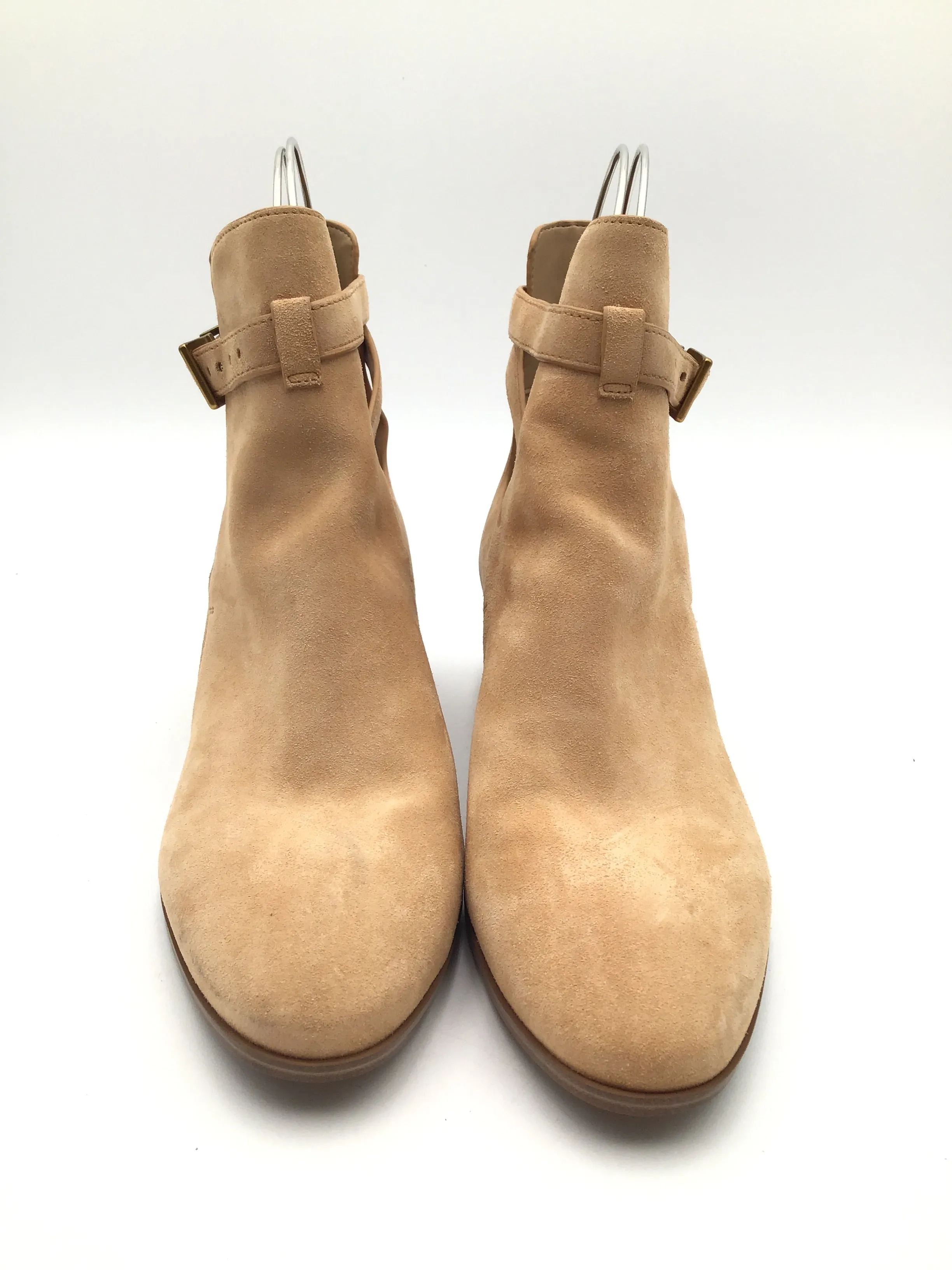 Boots Ankle Heels By Michael Kors In Beige, Size: 8