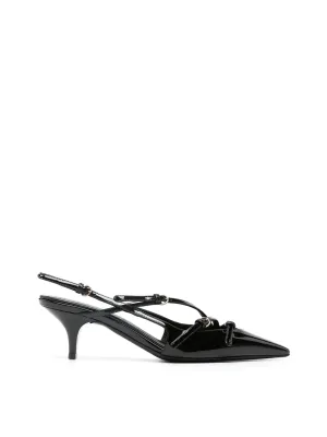 Buckle Slingback Pumps