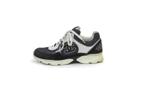 CC Velvet Calfskin and Mixed Fibers Sneakers