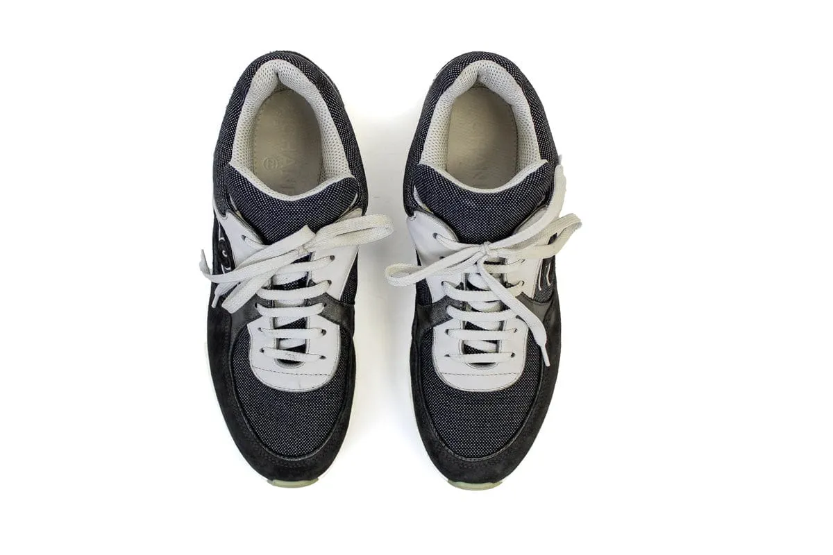 CC Velvet Calfskin and Mixed Fibers Sneakers