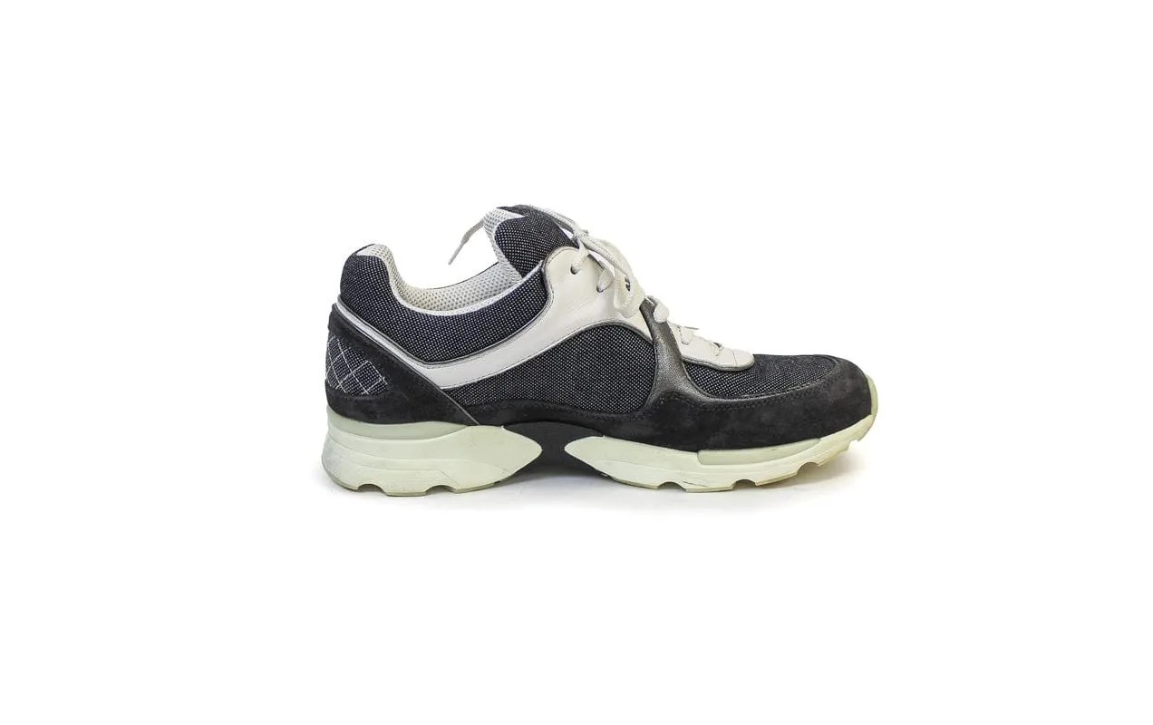 CC Velvet Calfskin and Mixed Fibers Sneakers