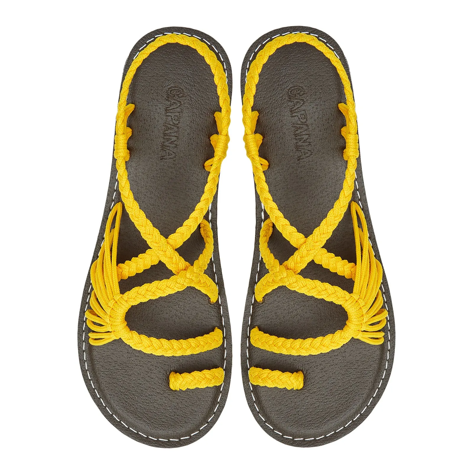 Commune - Golden Yellow Rope Sandals