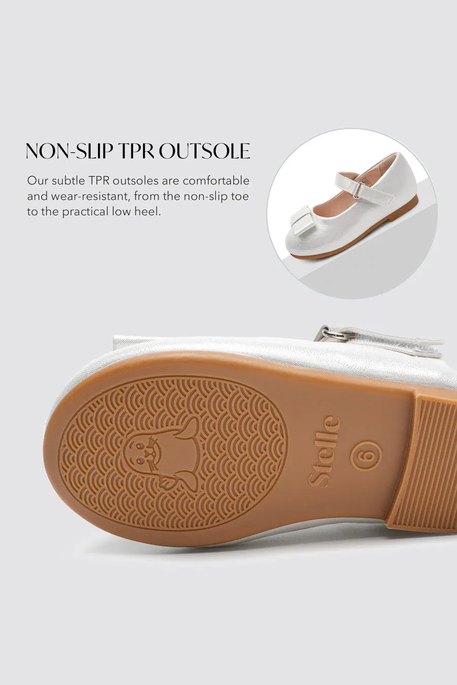 Girls Faux Leather Mary Janes | Chic Dress Shoes with Bow