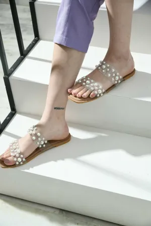 Heavenly Pearl Flats - Beige (Classic Collection)
