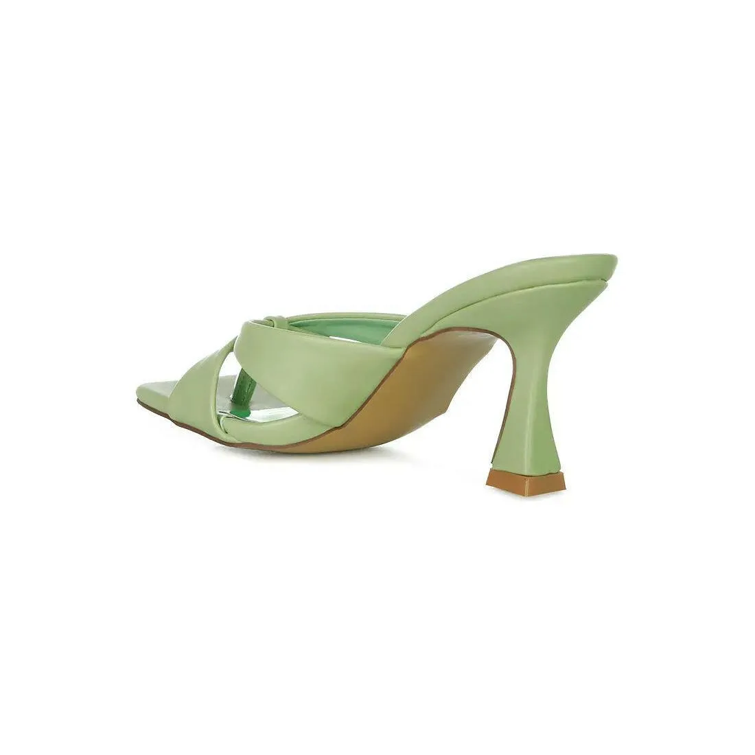 Highflip Criss Cross Spool Heel Sandals