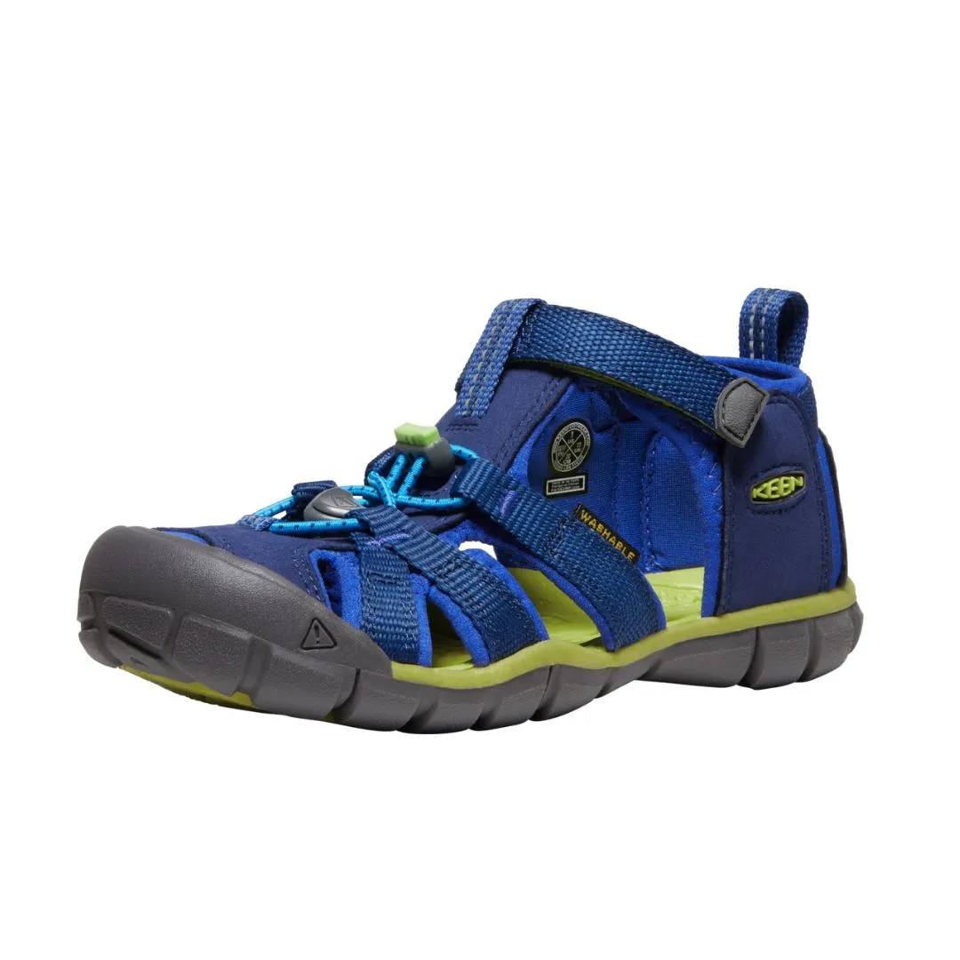 Keen Seacamp II CNX | Blue Depths/Chartreuse Youth Sandals