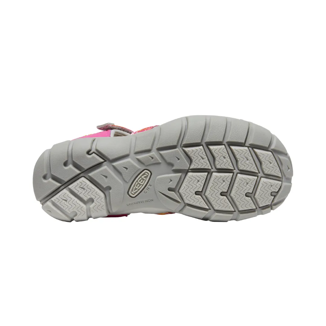 Keen Seacamp | Pink/Tie-Dye-Yellow Youth Sandals