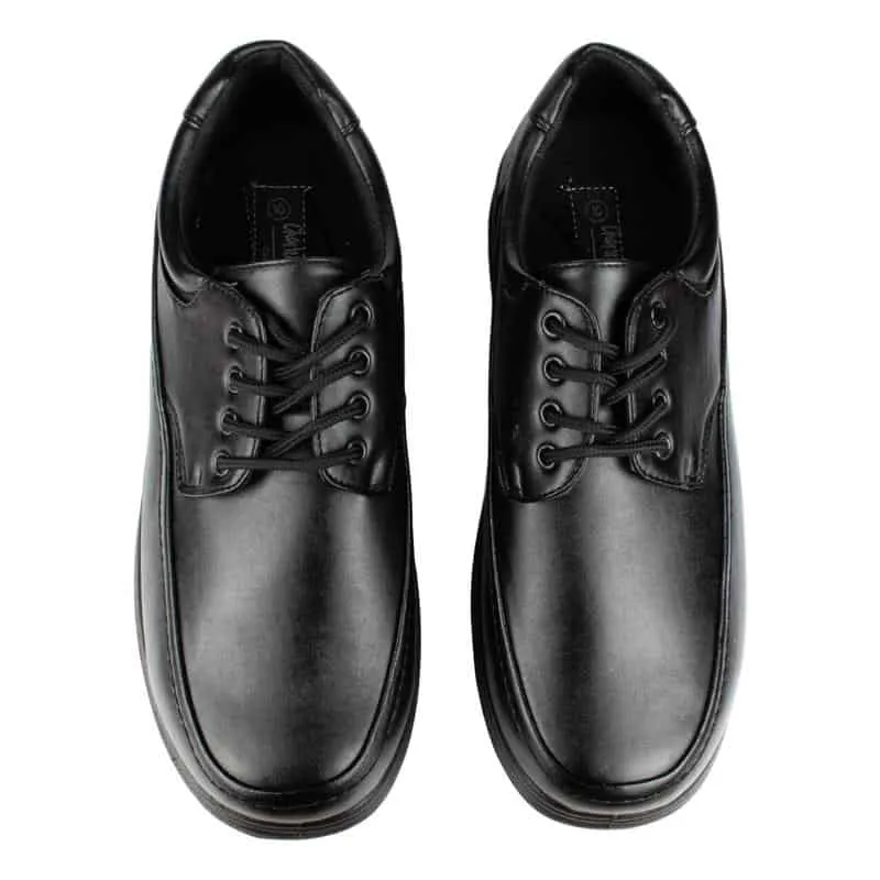 Mens Black Lace Up Comfort Shoe