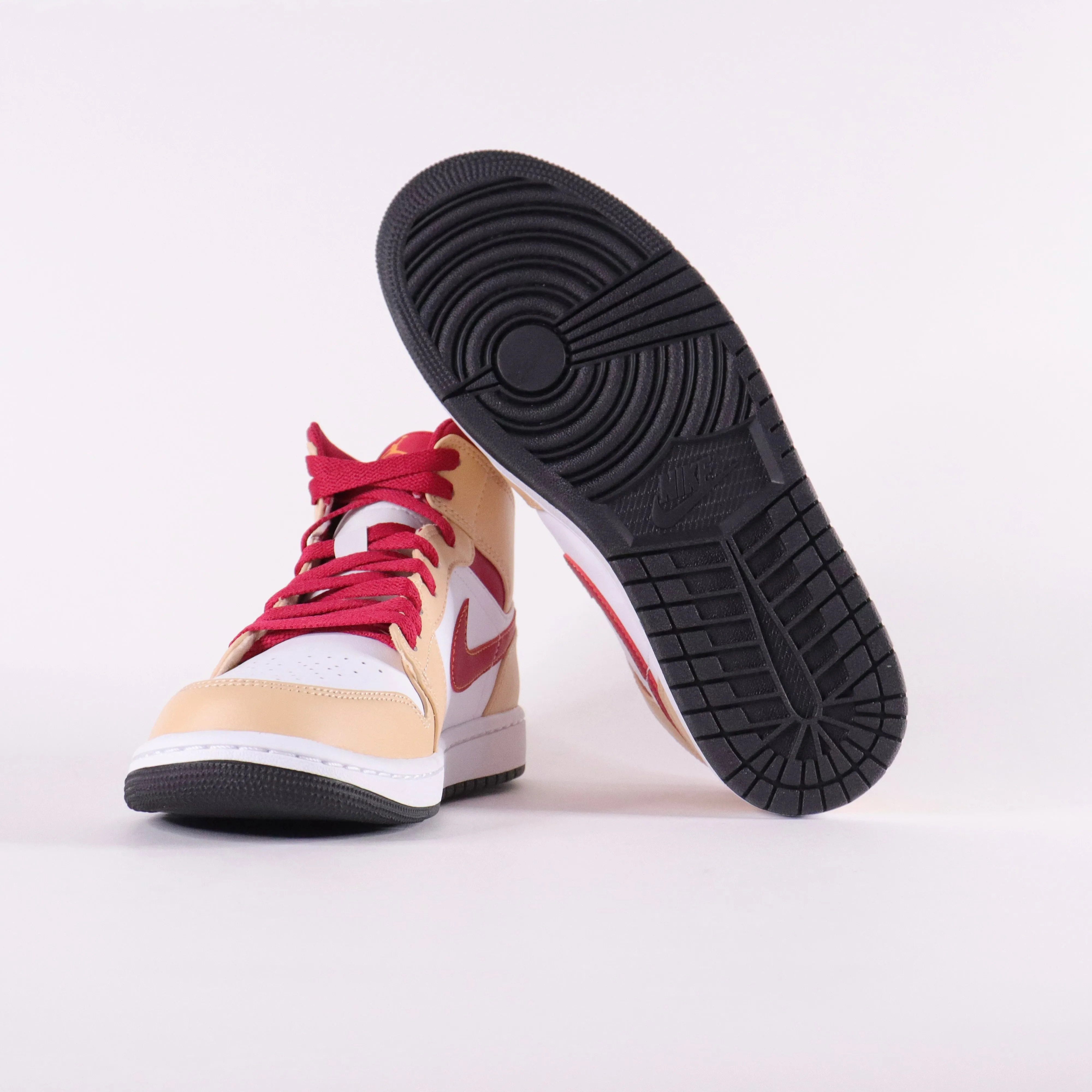 NIKE Air Jordan 1 Mid Light Curry Sneakers