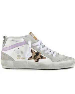 "Midstar" Leopard Star Sneakers