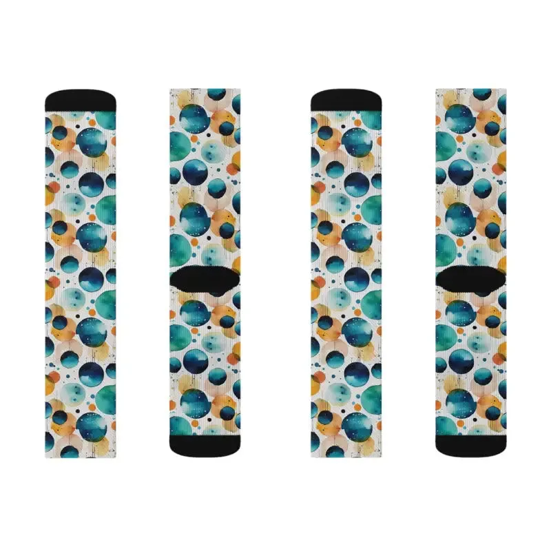 Retro Watercolor Abstract Socks