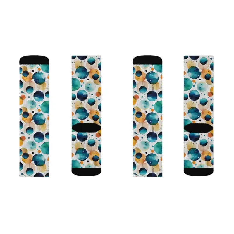 Retro Watercolor Abstract Socks