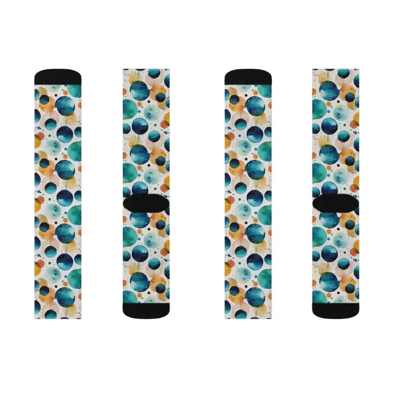 Retro Watercolor Abstract Socks