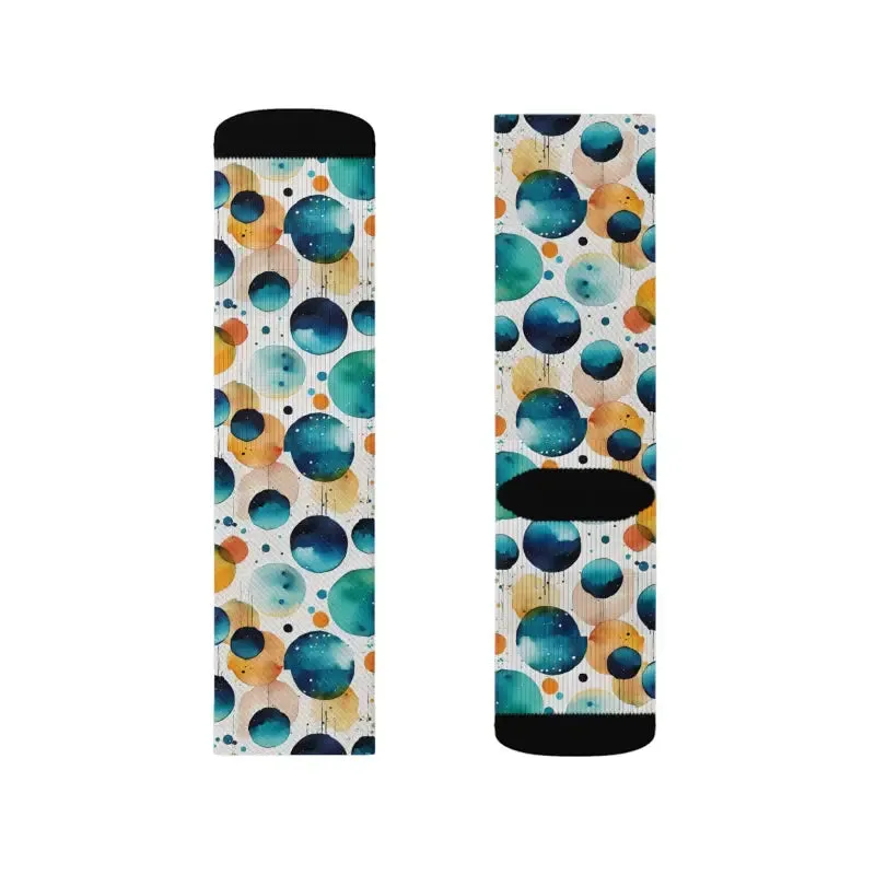 Retro Watercolor Abstract Socks
