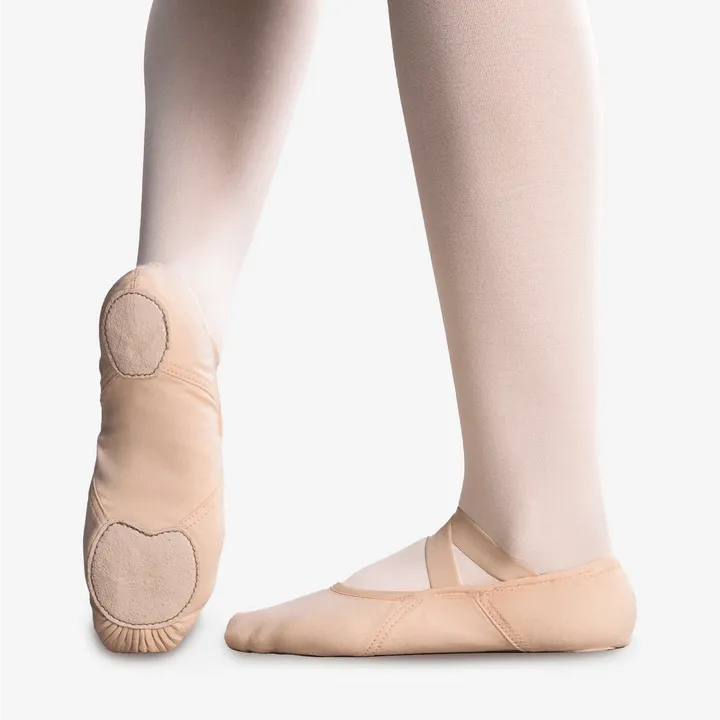 Só Dança Adult Diamond Stretch Canvas Ballet Shoe-LPNK