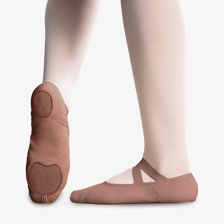 Só Dança Adult Diamond Stretch Canvas Ballet Shoe-LPNK