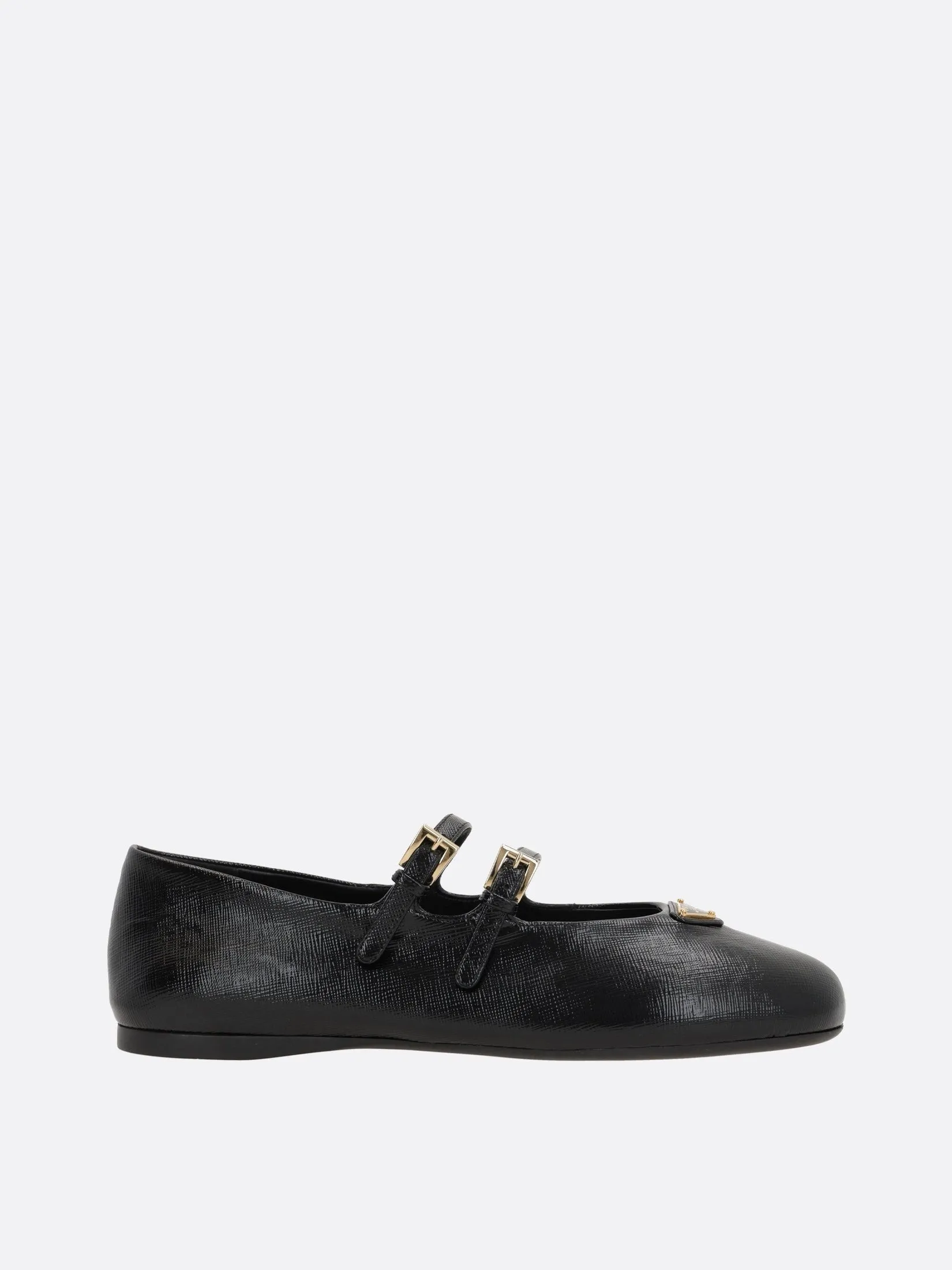 Saffiano Leather Ballerinas