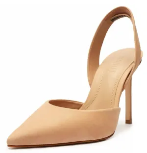 Schutz Lou Slingback Pointed Toe Stiletto Heeled Fashion Leather Classic Pumps