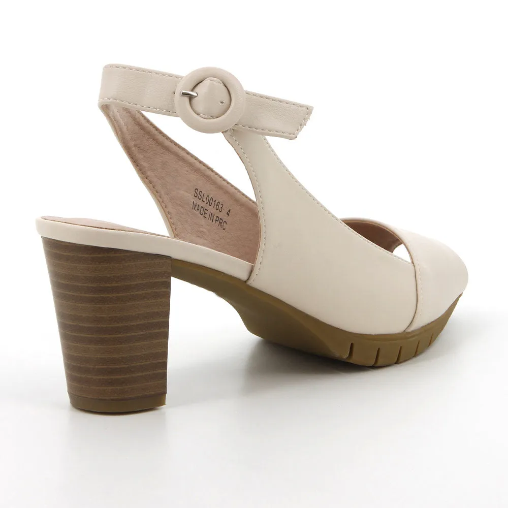 Soft Style By Hush Puppies Sidonia Peep Toe - Ivory