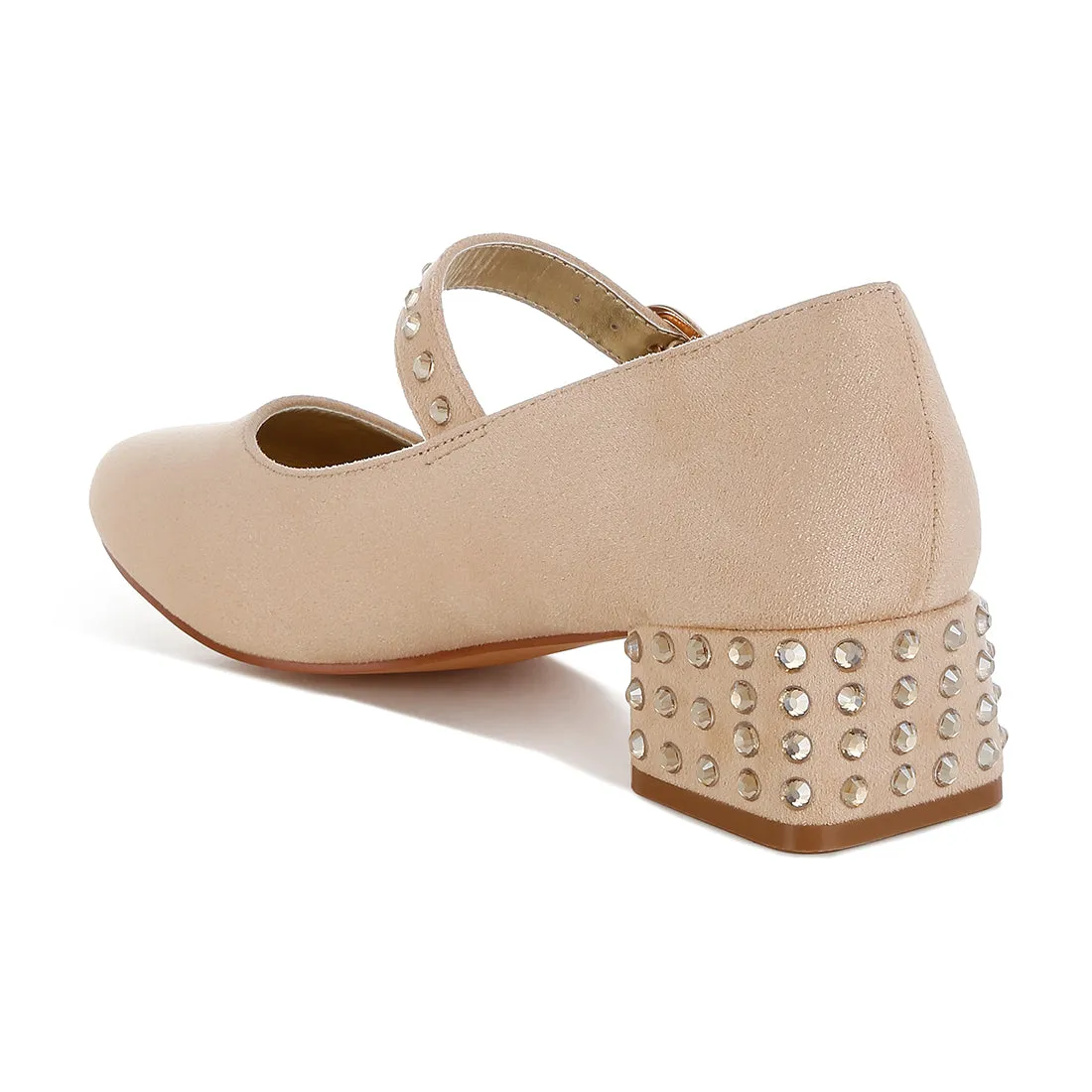 Studded Mary Jane Pumps