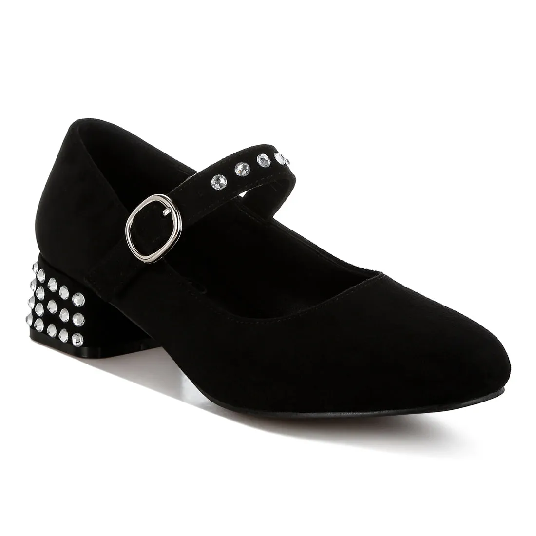 Studded Mary Jane Pumps