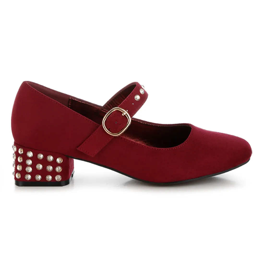 Studded Mary Jane Pumps