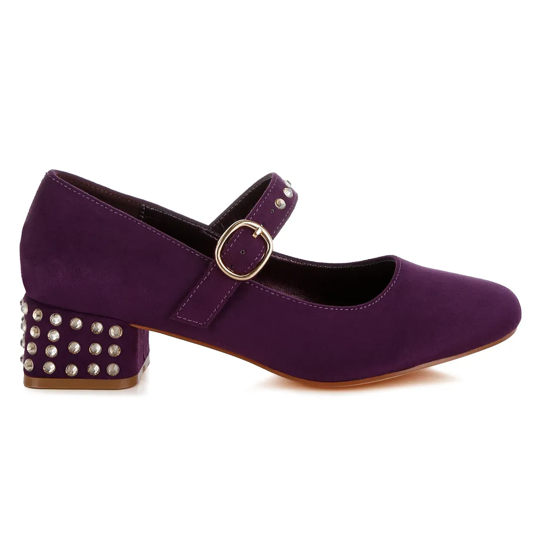 Studded Mary Jane Pumps