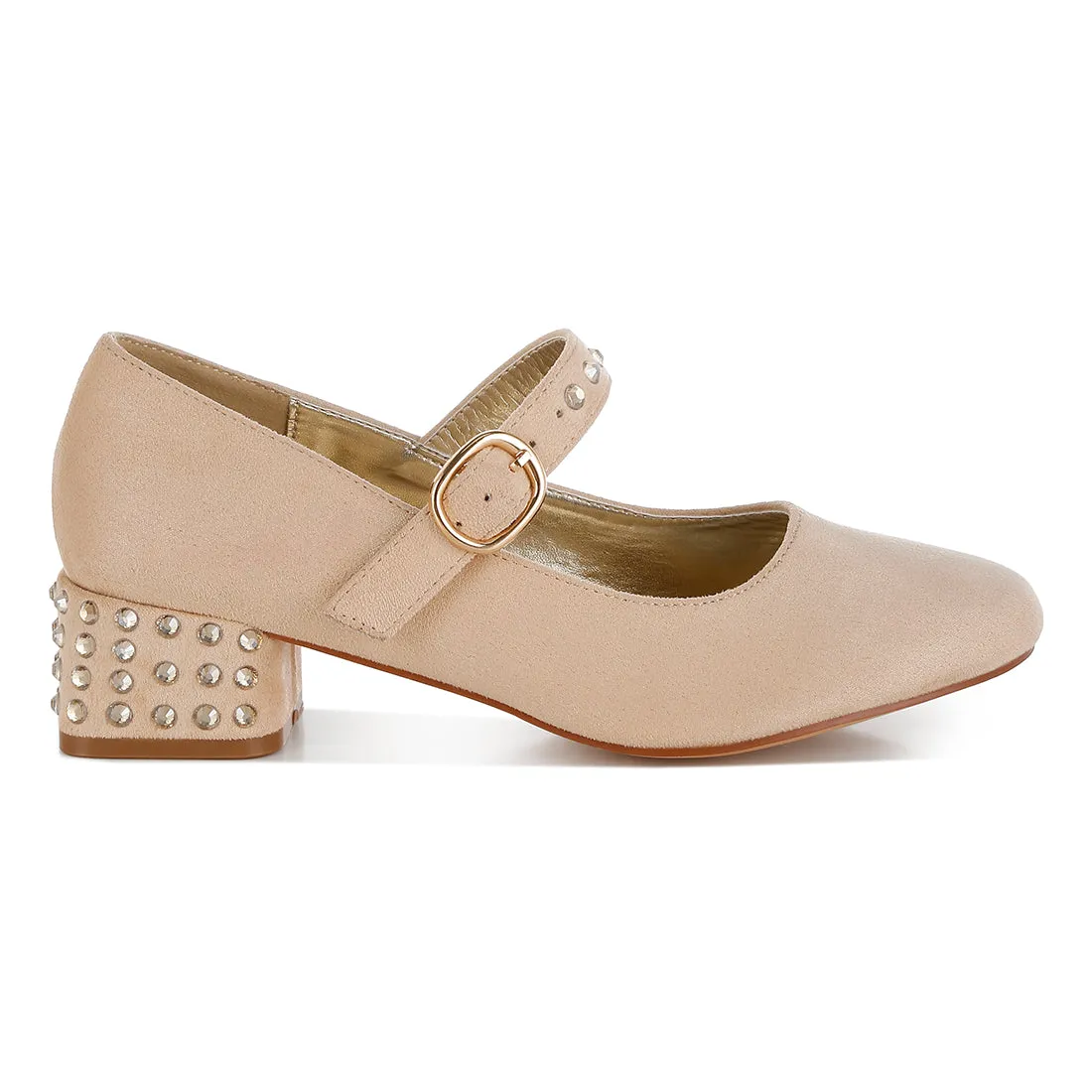Studded Mary Jane Pumps