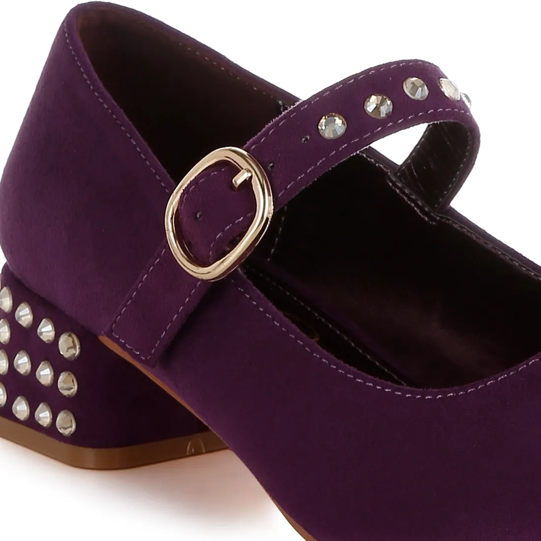 Studded Mary Jane Pumps