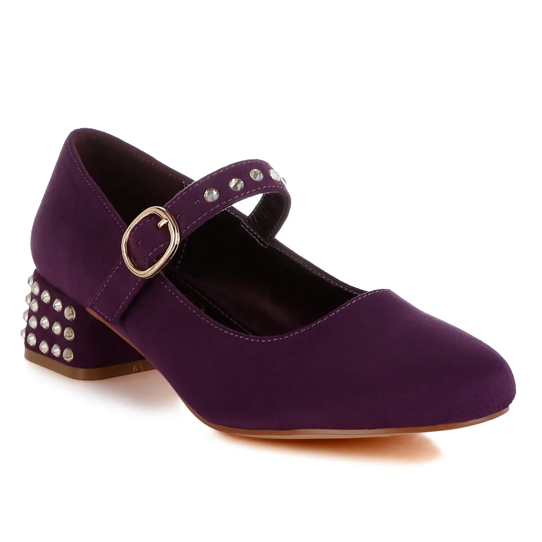 Studded Mary Jane Pumps