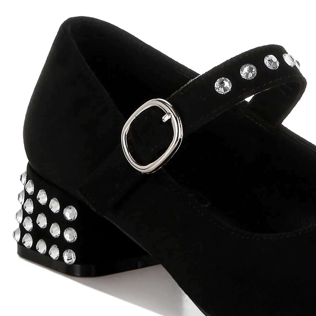 Studded Mary Jane Pumps