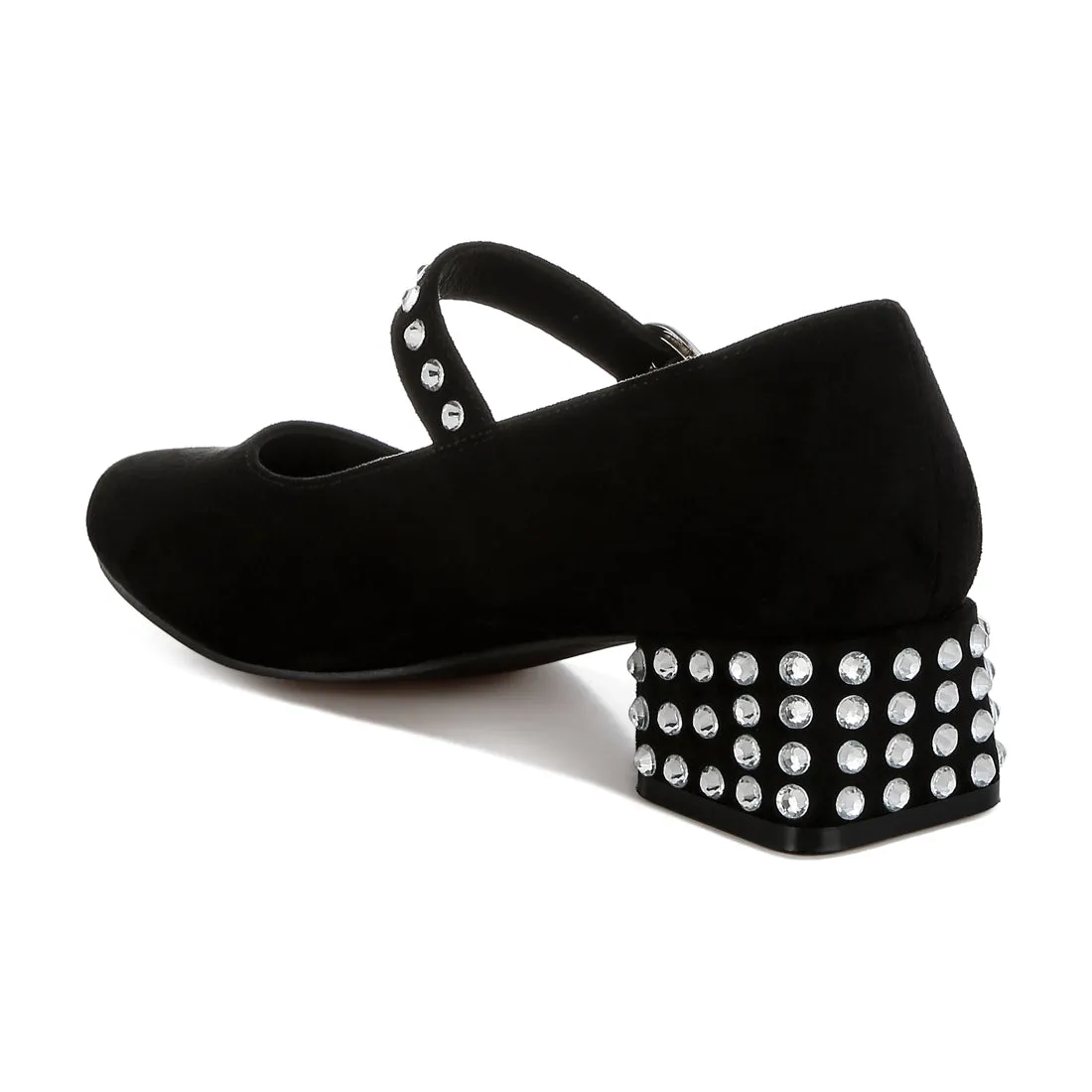 Studded Mary Jane Pumps