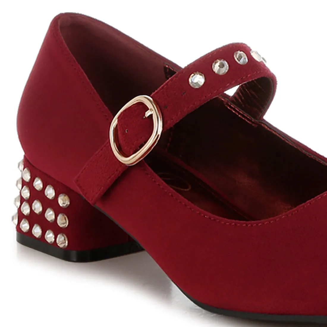Studded Mary Jane Pumps