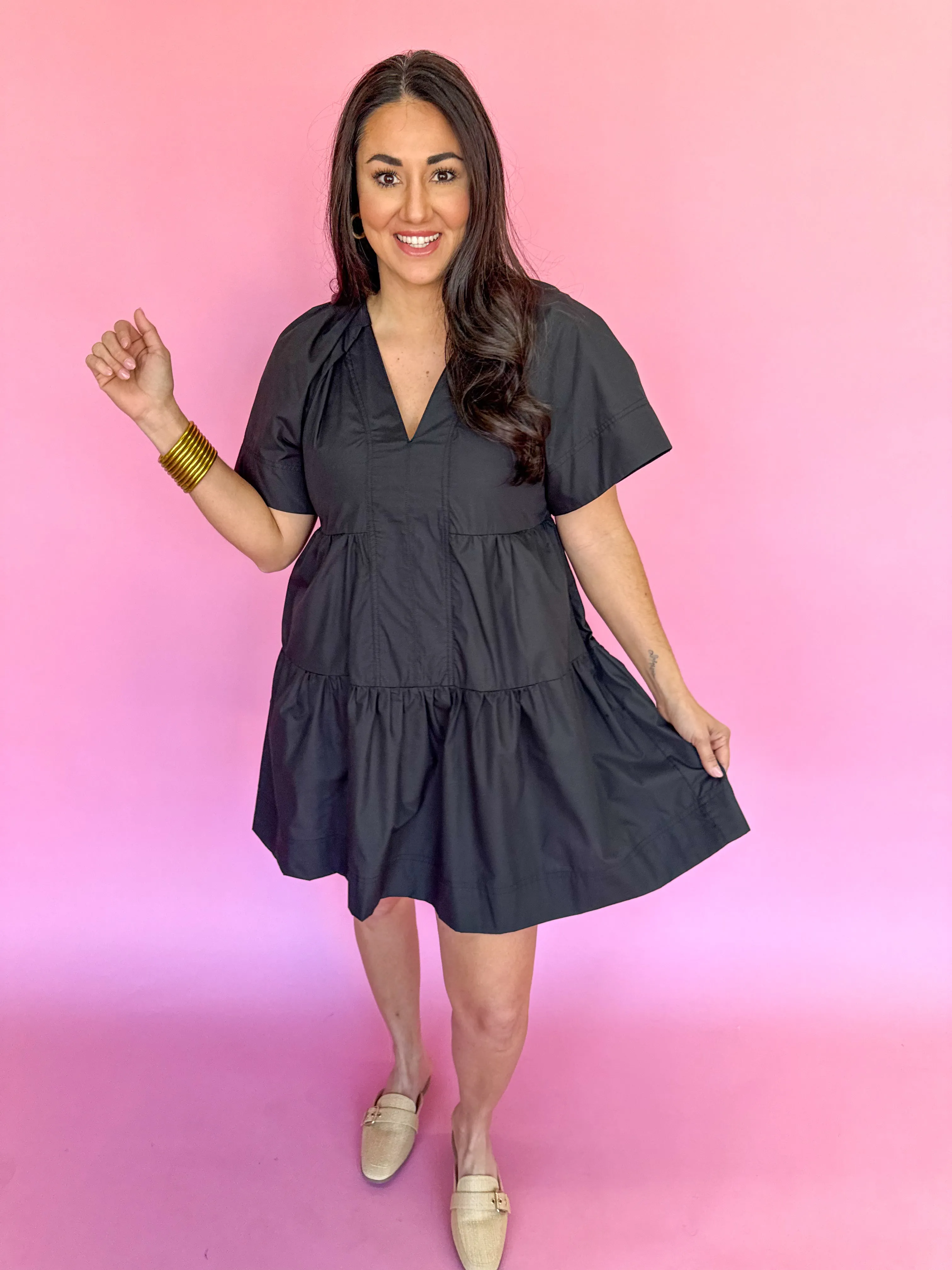 Sunday Stroll Dress - Black