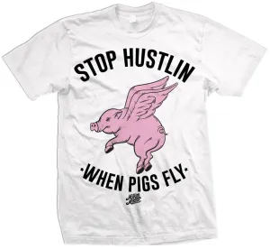 When Pigs Fly - White T-Shirt | Foamposite Elemental Rose